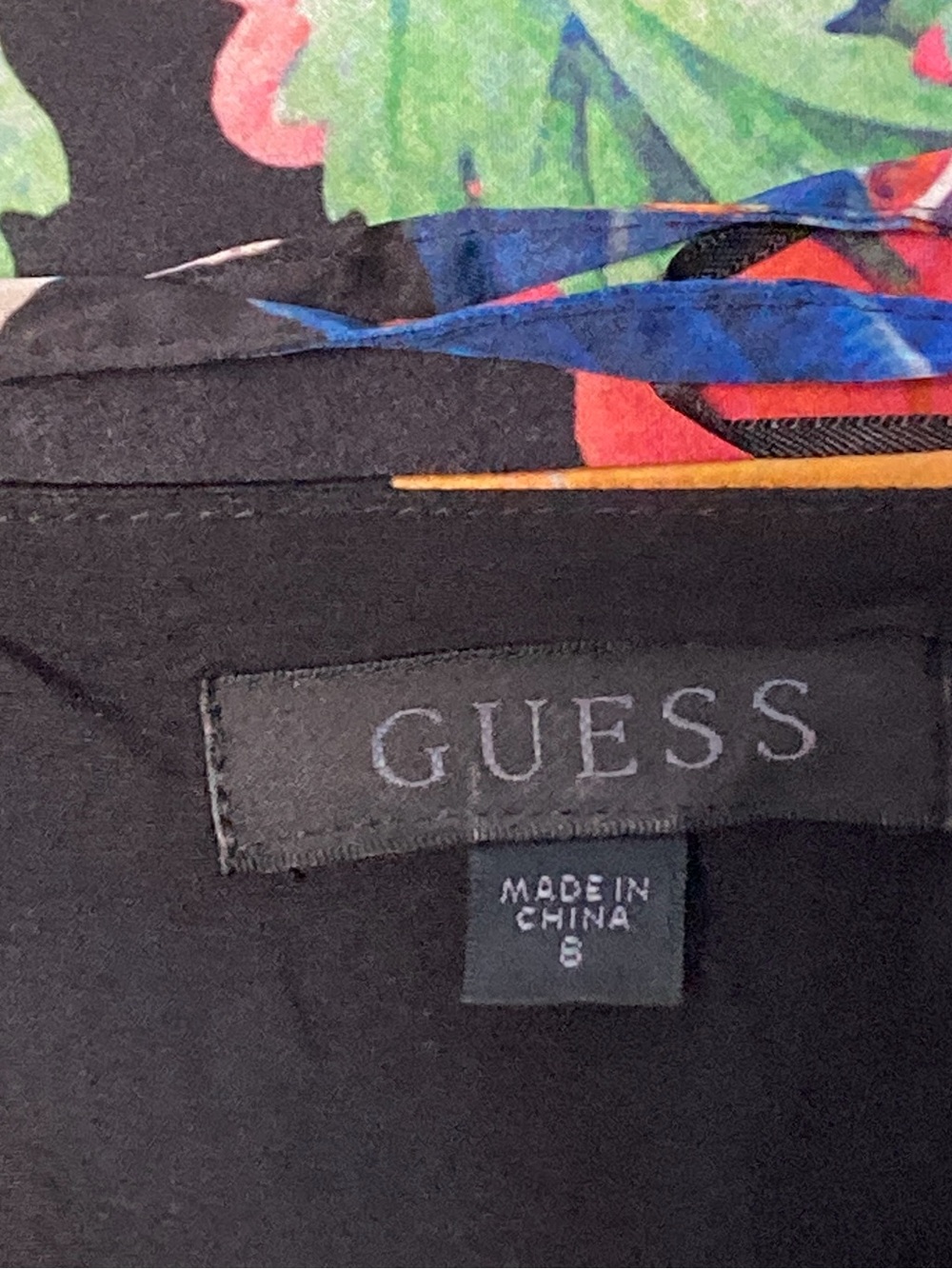 Guess Women's Floral Ruched One-Shoulder Cindy Dress Floral Garden Glow Size 8 - Picture 10 of 15